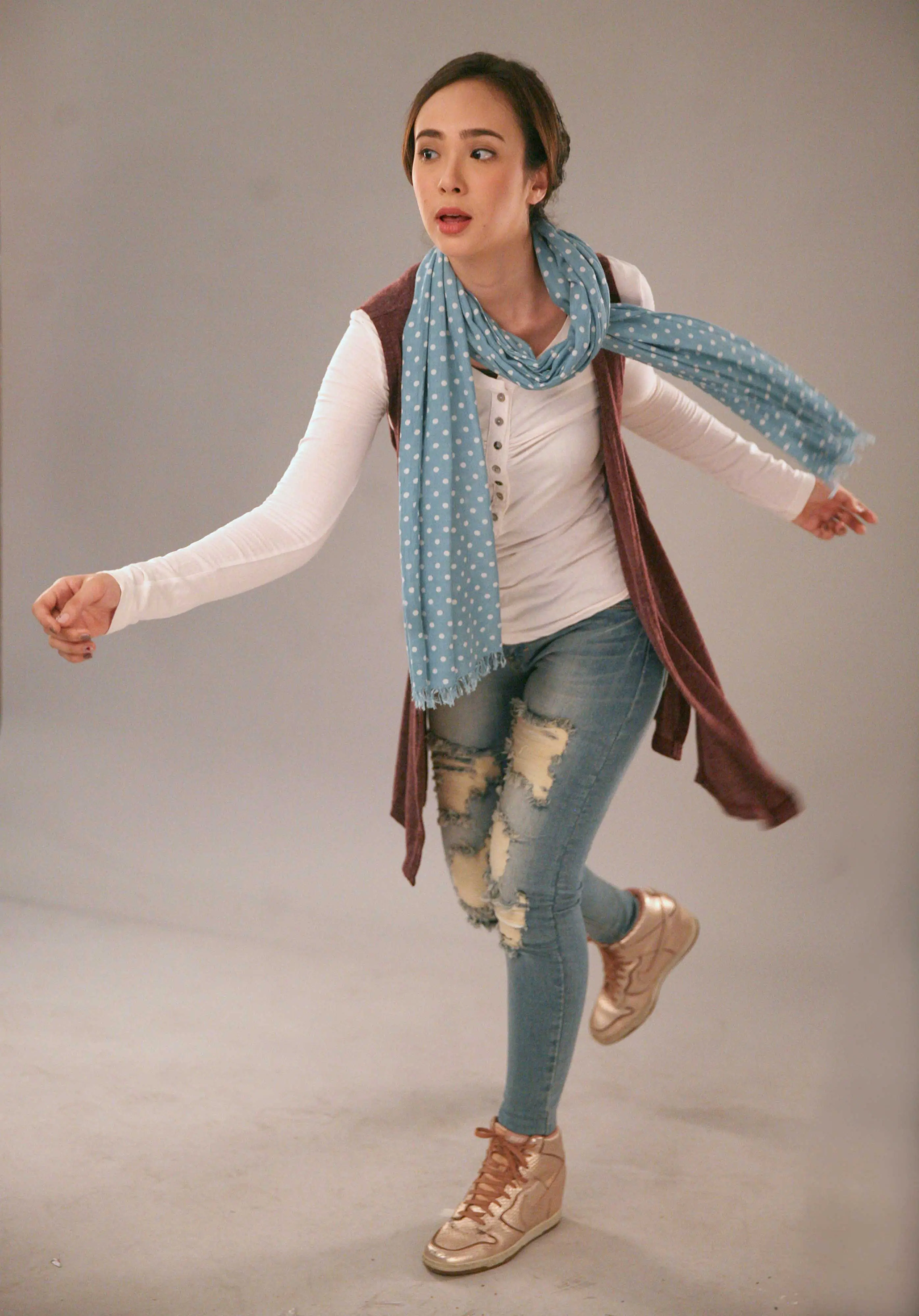 Sesi pemotretan pemain film Hongkong Kasarung (Nurwahyunan/bintang.com)