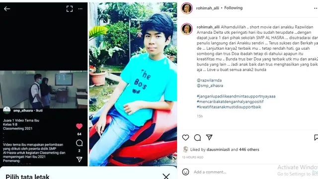 Rohimah, mantan istri Kiwil (Foto: Instagram/@rohimah_alli)
