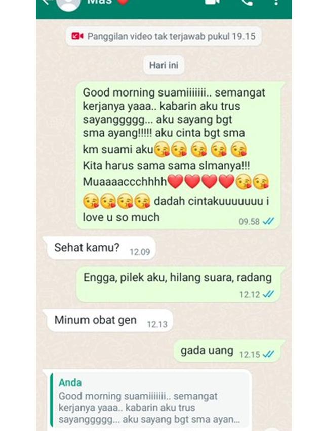 6 Chat Prank Bucin Alay ke Pasangan Ini Kocak, Respon Suami Bikin Senyum