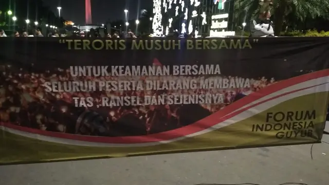 Forum Indonesia Guyub Gelar Aksi solidaritas dan doa bersama di Monas. (Liputan6.com/Moch Harun Syah)