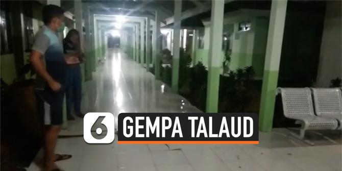 VIDEO: Imbas Gempa Talaud, Dinding dan Lantai RSUD Retak-retak
