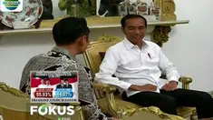 AHY yang datang ditemani sejumlah strafnya kemudian melakukan pertemuan empat mata dengan Jokowi.