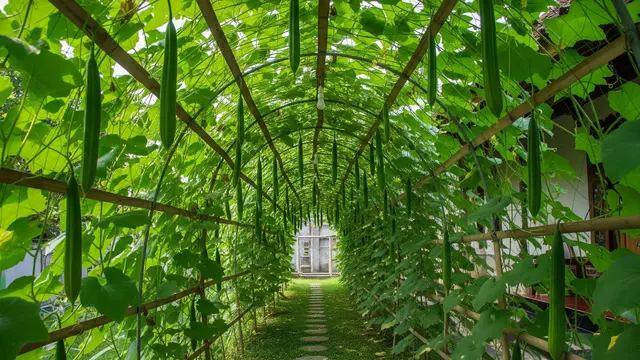 7 Inspirasi Kebun Gambas Rambat untuk Pagar Rumah yang Asri dan Menyehatkan