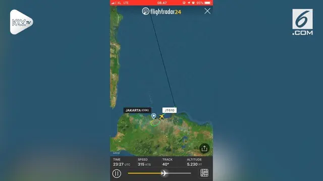 VIDEO: Pesawat Lion Air Hilang Kontak