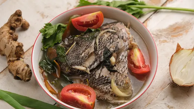 sop kepala ikan kakap