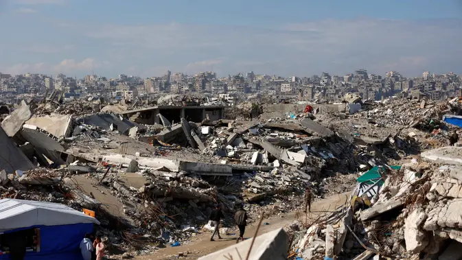 Gedung Runtuh di Gaza Tewaskan 19 Orang