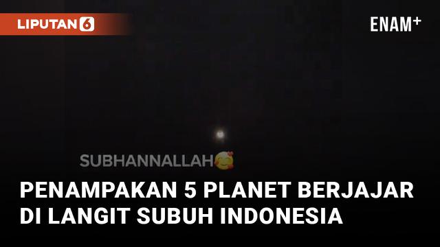 Wow! Netizen Abadikan Momen 5 Planet Sejajar di Langit Indonesia