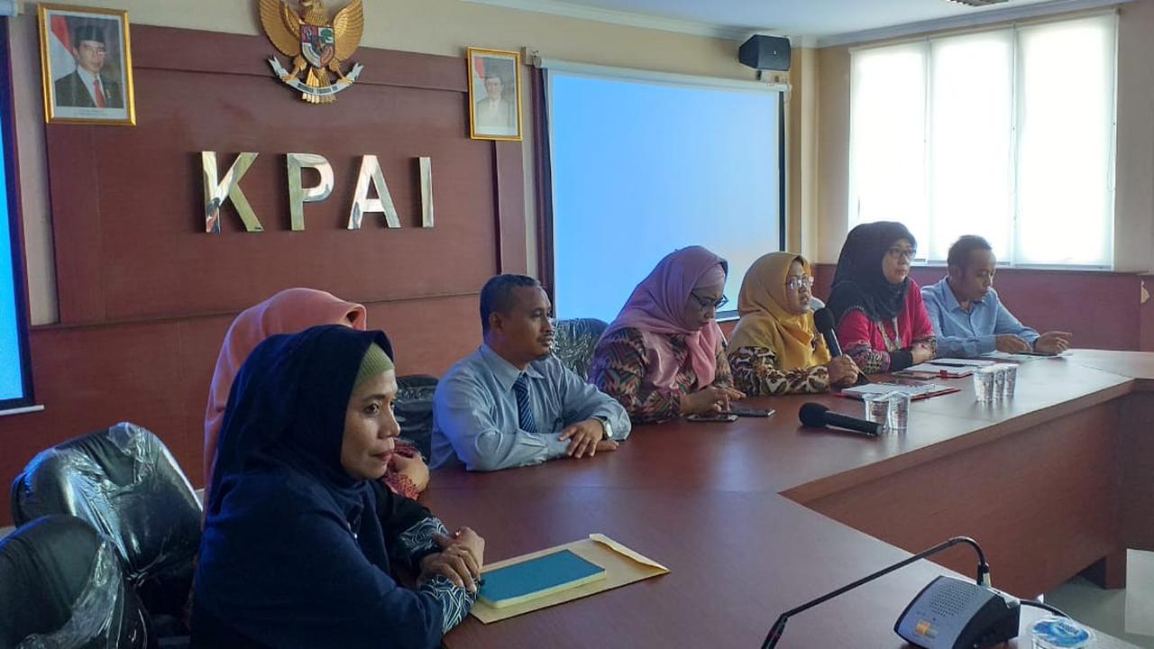 KPAI menggelar jumpa pers mengenai kabar perisakan anak komedian Nunung, Selasa (23/7/2019). (Liputan6.com/ Putu Merta Surya Putra)