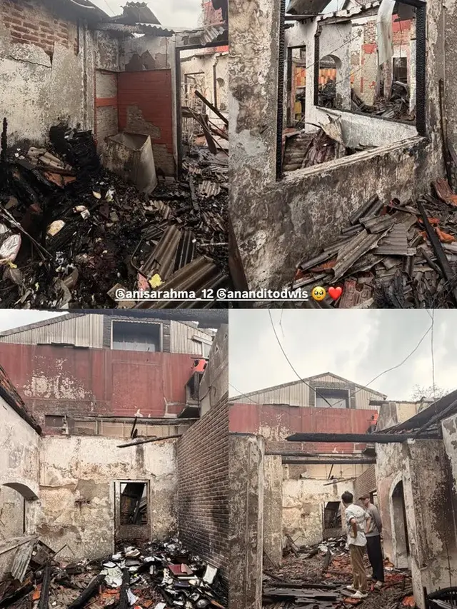 Kondisi Bangunan yang Hangus Tak Bersisa