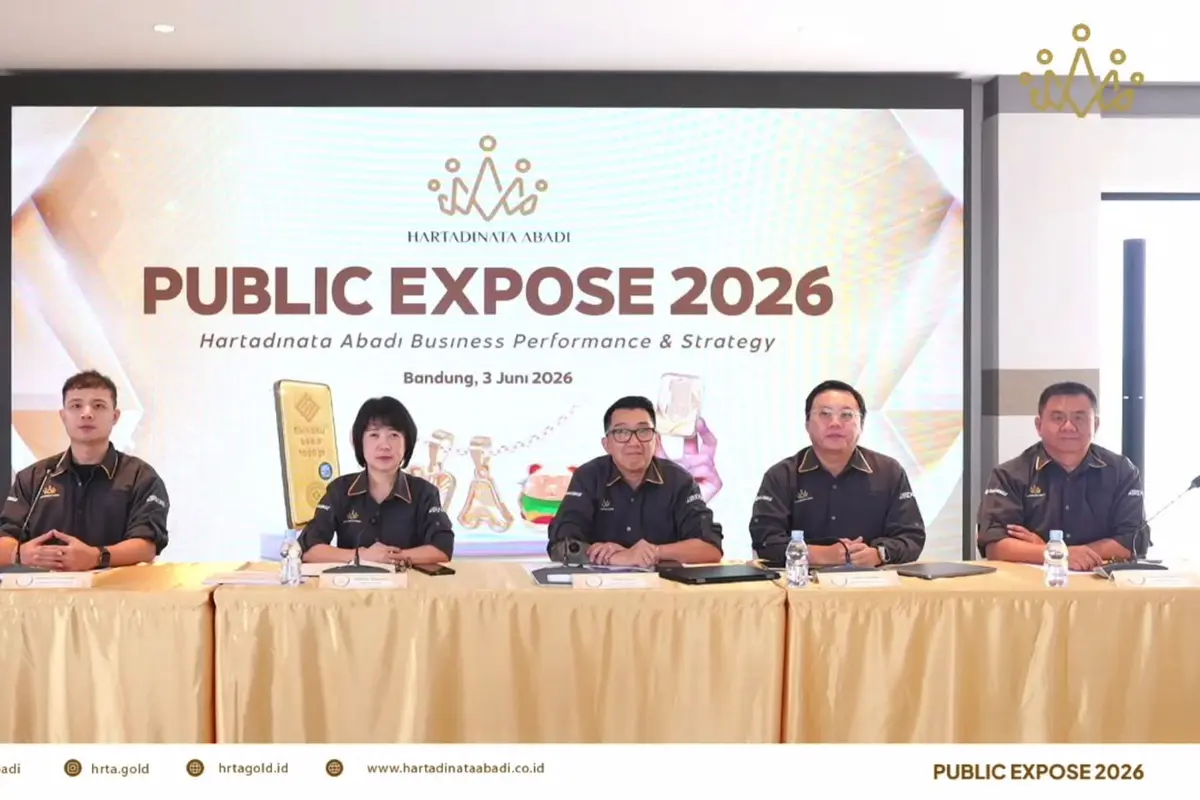 Paparan publik PT Hartadinata Abadi Tbk (HRTA), Rabu (3/6/2026). (Foto: Liputan6.com/Tira Santia)