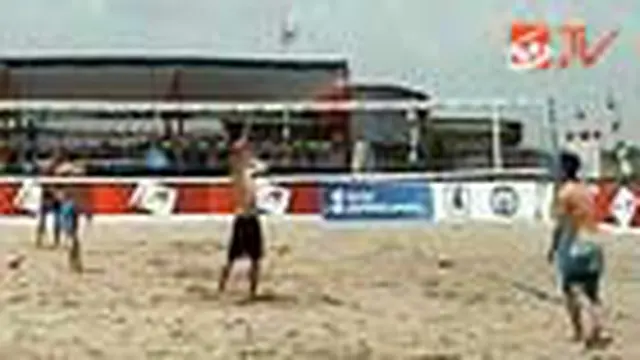 Ratusan Atlet Uji Coba Lapangan Voli Pantai