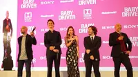 Para pemain dan sutradara Baby Driver dalam sesi meet and greet bersama penggemarnya di Malaysia. (Sony Pictures)