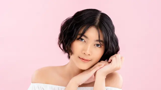 ilustrasi rambut berombak wavy hair