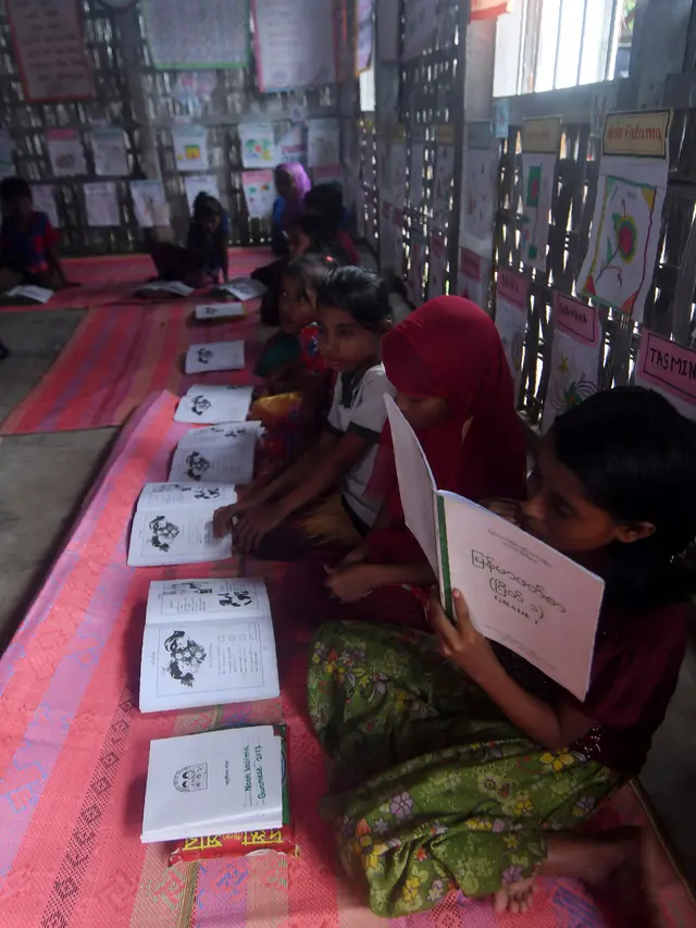 Anak-anak Rohingya di Pengungsian