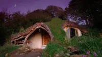 Simon Dale berhasil membangun rumah hobbit selama empat bulan.