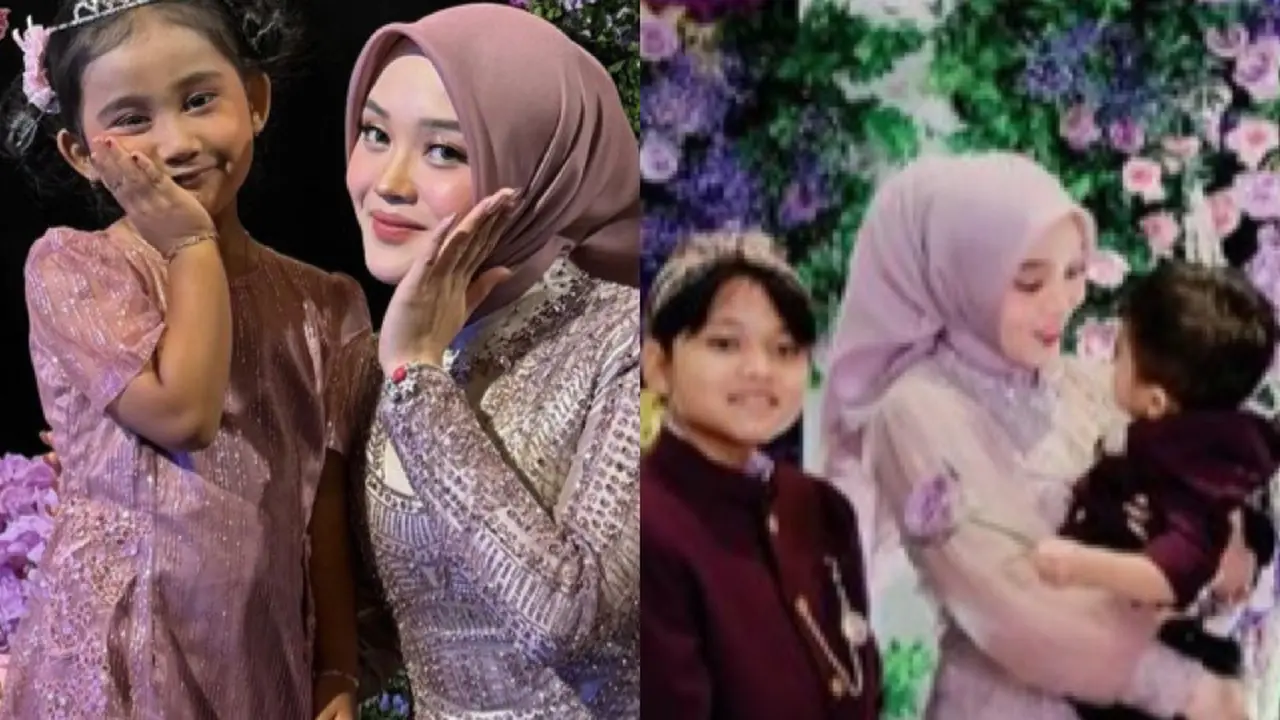 Dua Adik Sambung Hadir di Pernikahan Rizky Febian dan Mahlini