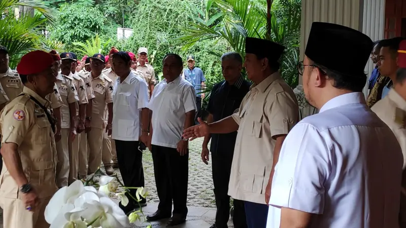 Capres Prabowo saat menerima Persatuan Purnawirawan Indonesia Raya (PPIR)