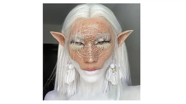 7 Ilustrasi Kecantikan dengan Sentuhan Seram dari Makeup Ini Curi Perhatian