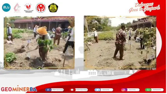 Diklat Pengembangan UMKM di Kawasan UNESCO Global Geopark (UGGp) Gunung Sewu, Senin (25/10/2021).