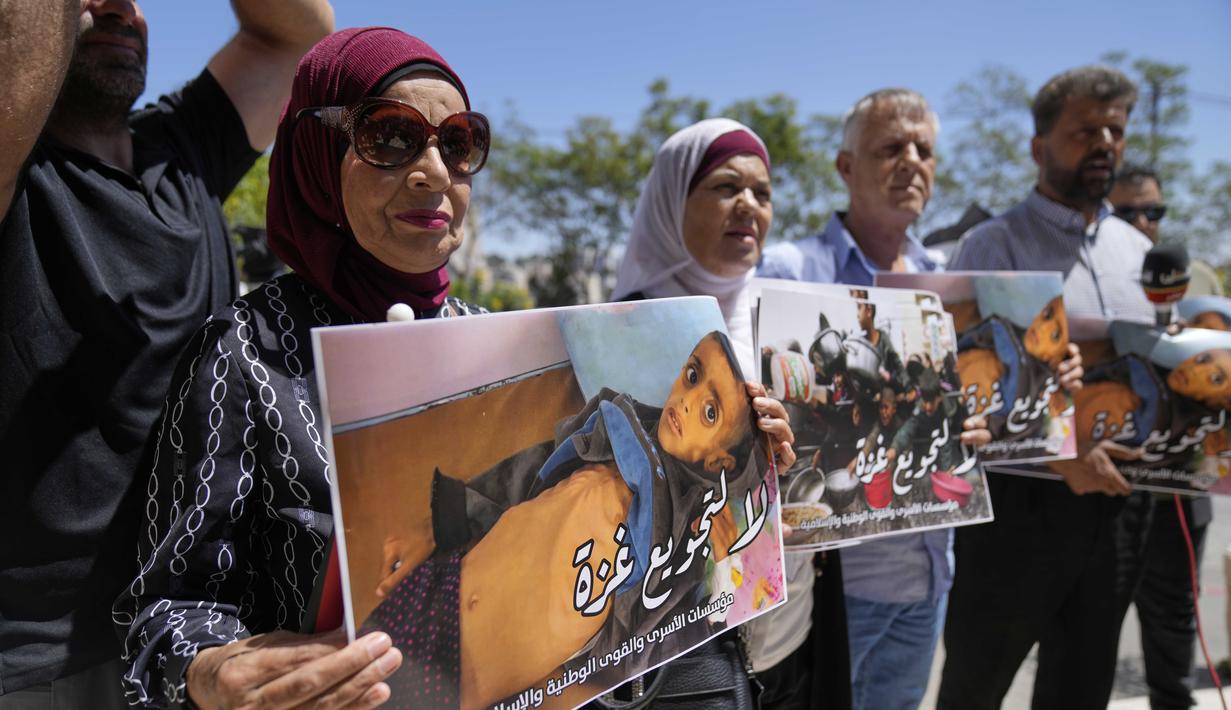 Laporan IPC juga menyatakan lebih dari setengah juta orang di Jalur Gaza mengalami kondisi bencana akibat kelaparan, kemiskinan, dan kematian. (AP Photo/Nasser Nasser)