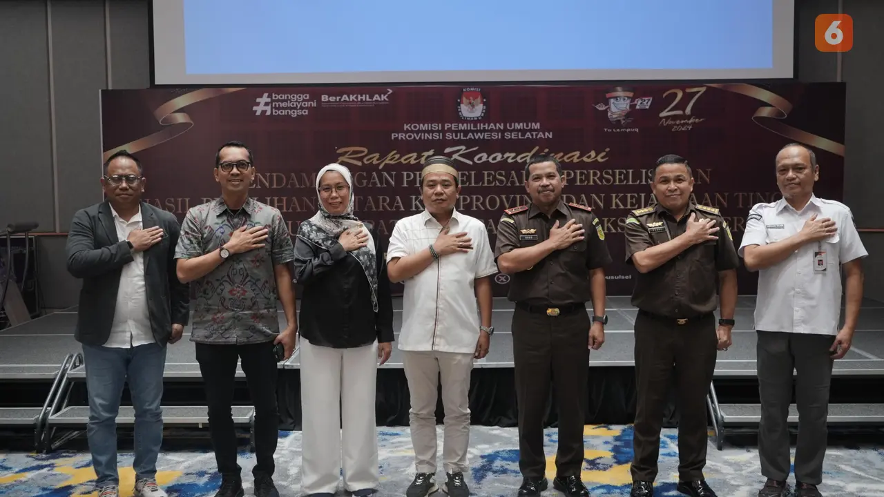 Kepala Kejaksaan Tinggi Sulawesi Selatan (Kejati Sulsel) Agus Salim menghadiri rakor bareng KPU Sulsel.