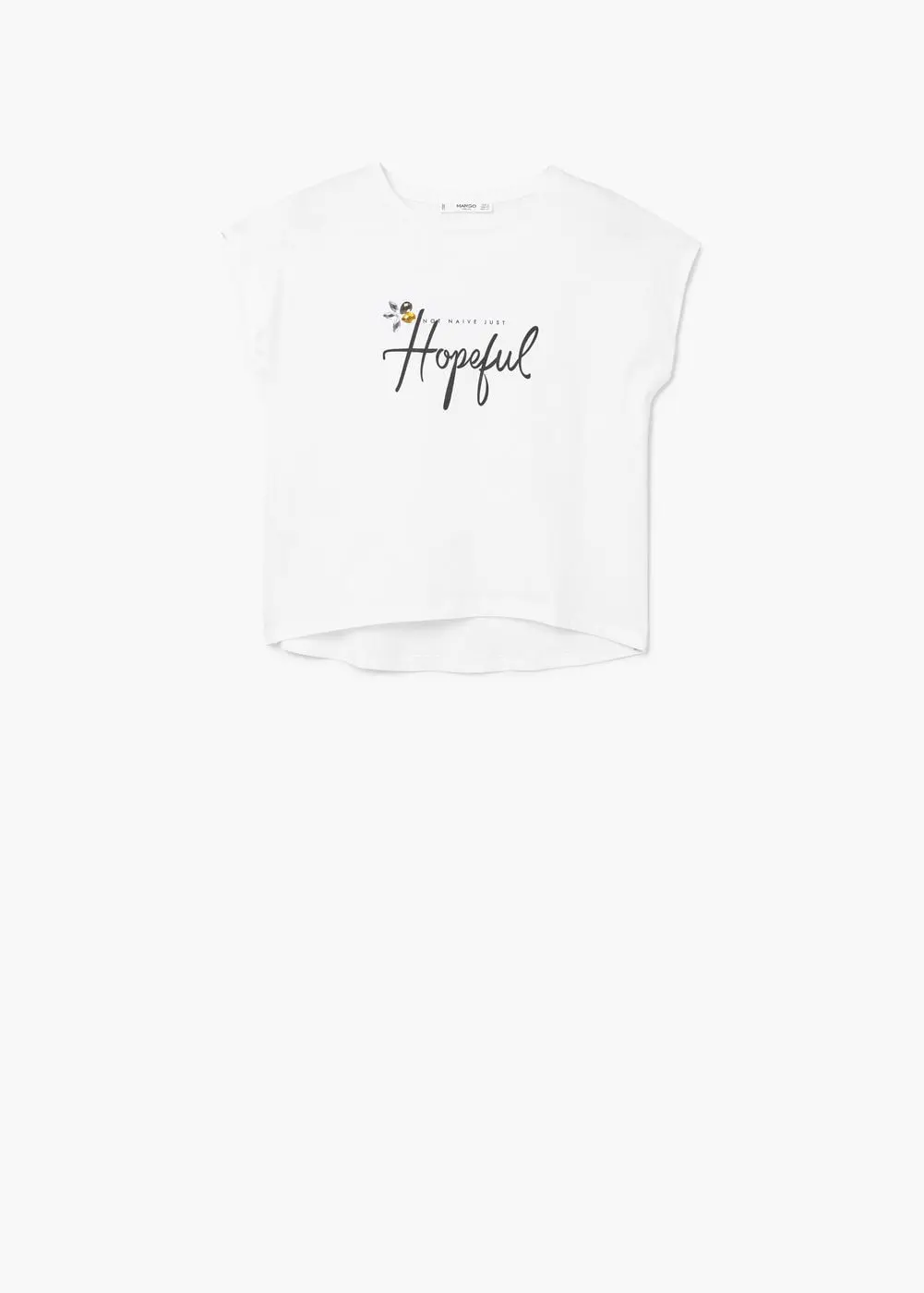 Kaos putih. (Sumber foto: shop.mango.com)