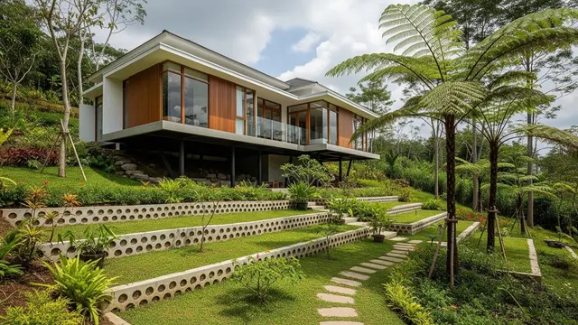 Desain Rumah Kecil 2 Lantai Anti Banjir
