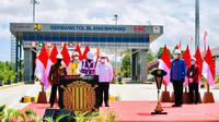 Presiden Jokowi saat meresmikan jalan Tol Sigli-Banda Aceh. (Dok: Setpres)