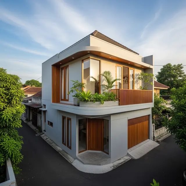 9 Desain Rumah Hook di Lahan Sempit, Maksimalkan Potensi Ruang dan Estetika