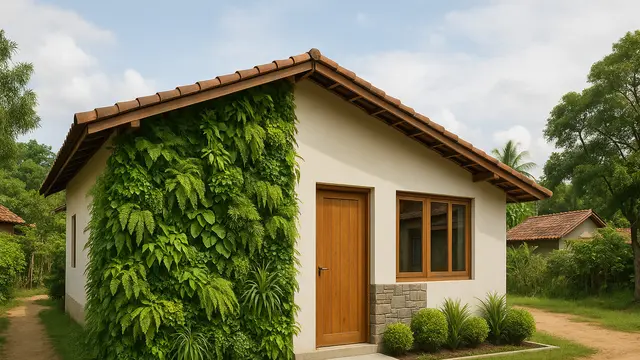Model Rumah Tembok Sederhana tapi Indah di Kampung/Ilustrasi gambar oleh AI
