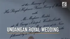 Sederhana, seperti ini penampakan undangan pernikahan dari Pangeran Harry dan Meghan Markle