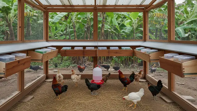 Kandang Ayam Multifungsi Sekaligus Tempat Penyimpanan Pakan
