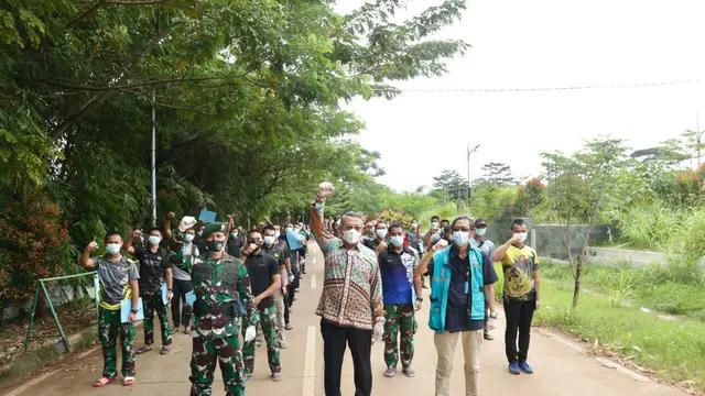 40 Prajurit TNI Yon Arhanud Serpong diizinkan pulang dari Rumah Lawan Covid-19 Tangsel setelah dinyatakan sembuh dari virus corona