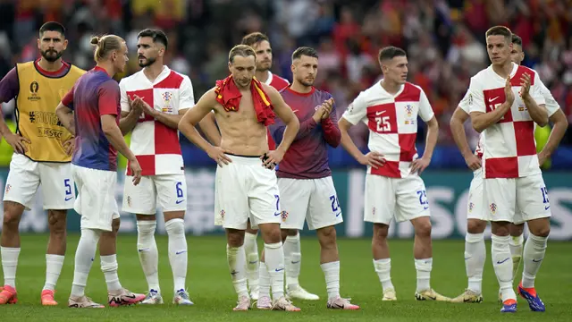 Foto: Unai Simon Cemerlang, Spanyol Jinakkan Kroasia Tiga Gol Tanpa Balas di Grup Neraka Euro 2024
