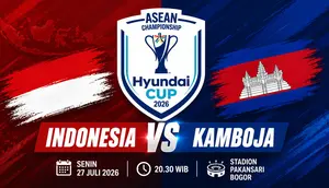 Jadwal Siaran Langsung Piala AFF 2026: Timnas Indonesia Vs Kamboja