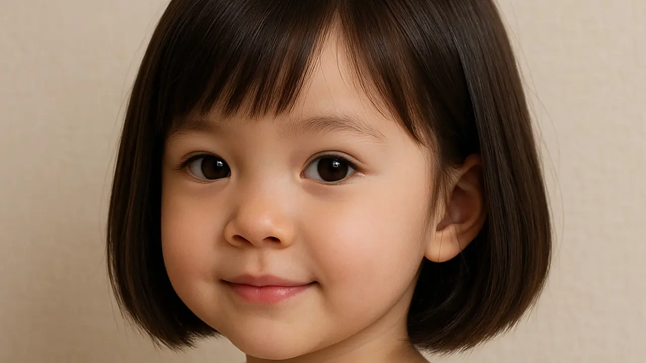 Model Rambut Bob A-Line Anak Perempuan