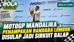 Nuansa MotoGP 2026 Pertamina Grand Prix of Indonesia kini terasa di Bandara Internasional Lombok, Nusa Tenggara Barat (NTB).

Berbagai dekorasi bertema balap menghiasi area terminal, mulai dari motif lintasan di lantai koridor, gambar tribun penont...