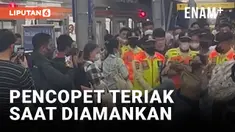DETIK-DETIK PEREMPUAN DIDUGA COPET TERIAK HISTERIS SAAT DIAMANKAN PETUGAS