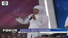 Dua kandidat pasangan Khofifah Indar Parawansa-Emil Elistiando Dardak dan pasangan Syaifullah Yusuf (Gus Ipul)-Puti Guntur Sukarno saling beradu gagasan terkait tema kesejahteraan rakyat.