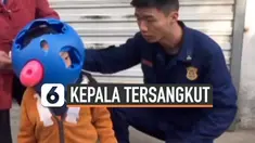 Kepala seorang bocah laki-laki China tersangkut dalam wadah untuk meludah atau yang dikenal dengan spittoon. Insiden itu bermula dari rasa ingin tahu saudara kembar sang bocah terhadap spittoon.
