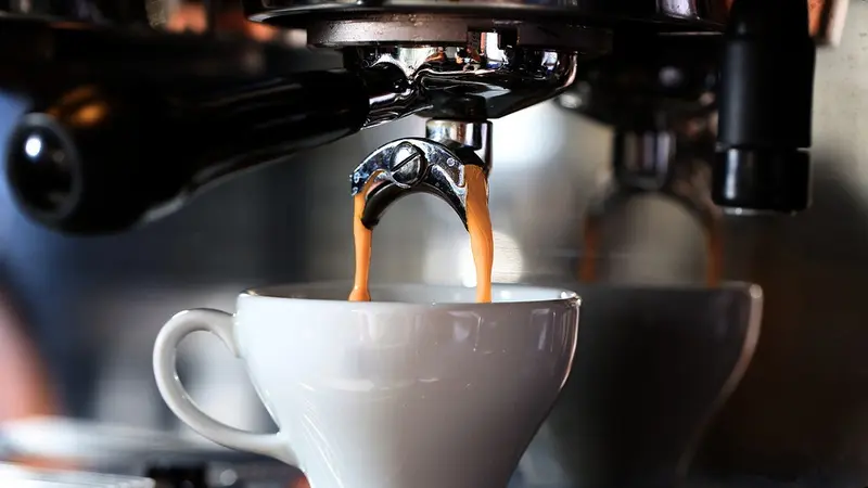 Ilustrasi mesin kopi