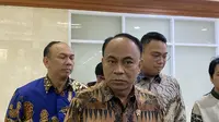 Menteri Komunikasi dan Informatika (Menkominfo) Budi Arie Setiadi angkat bicara soal user name di akun Fufufafa yang sedang trending di media sosial. (Delvira Hutabarat).