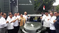 Menteri BUMN Rini Soemarno saksikan peluncuran produk PT Len Industri.Dok: Ilyas Istianur Praditya/Liputan6.com