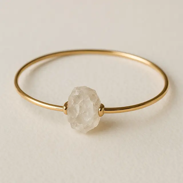 Model Gelang Bangle Tipis dengan Batu Permata di Tengah Tren Terbaru 2025 (Image by ChatGPT)