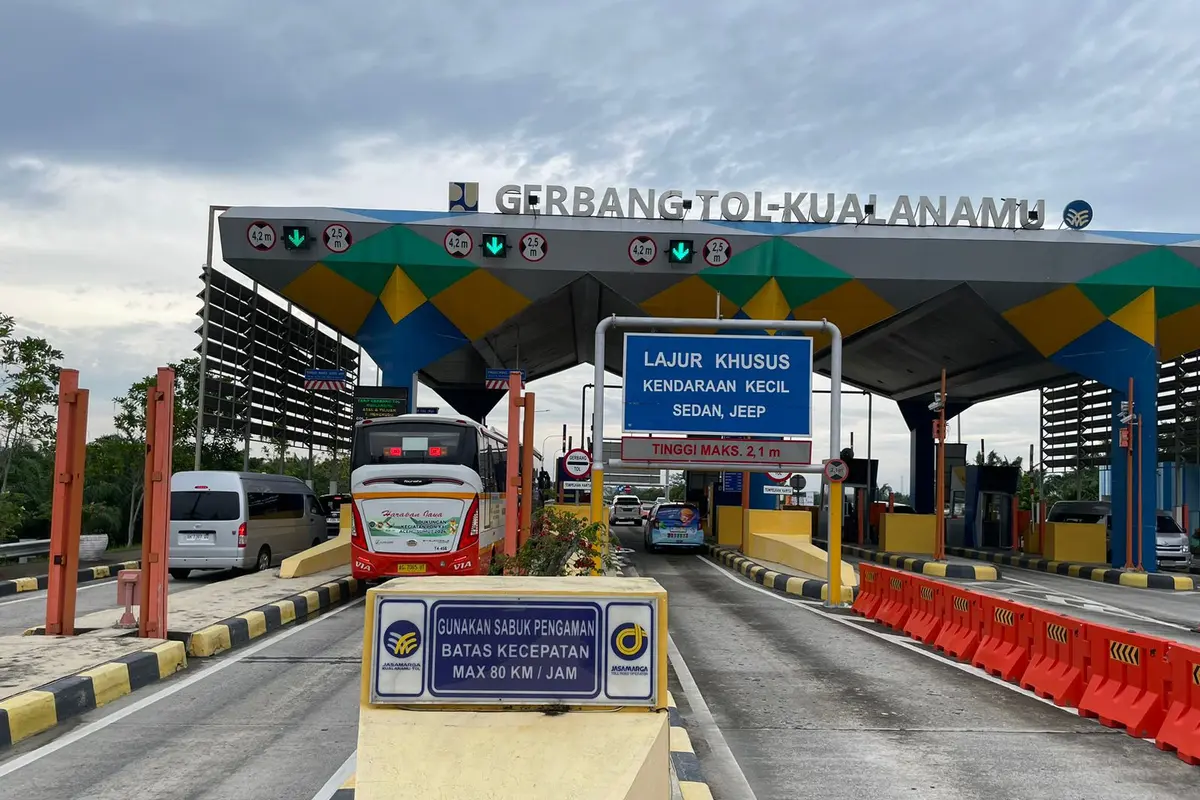 Sejumlah ruas tol yang dikoordinatori oleh Jasamarga Nusantara Tollroad Regional Division (JNT) mencatat kenaikan volume lalu lintas (lalin) di sejumlah ruas tol luar Pulau Jawa. (Foto: Jasa Marga)