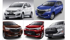 Multi purpose vehicle (MPV) atau yang lebih dikenal sebagai mobil keluarga menjadi model paling laris di Tanah Air