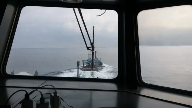 Kapal Pengawas Perikanan (KP) Orca 02 kembali menangkap 1 kapal ikan asing (KIA) Malaysia pada Jumat (21/6/2019). (Dok Kementerian Kelautan dan Perikanan)