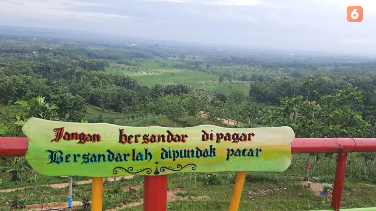 Wisata alam bukit serut di Desa Singonegoro, Kecamatan Jiken, Kabupaten Blora, kerap ramai dikunjungi para wisatawan. (Liputan6.com/Ahmad Adirin)