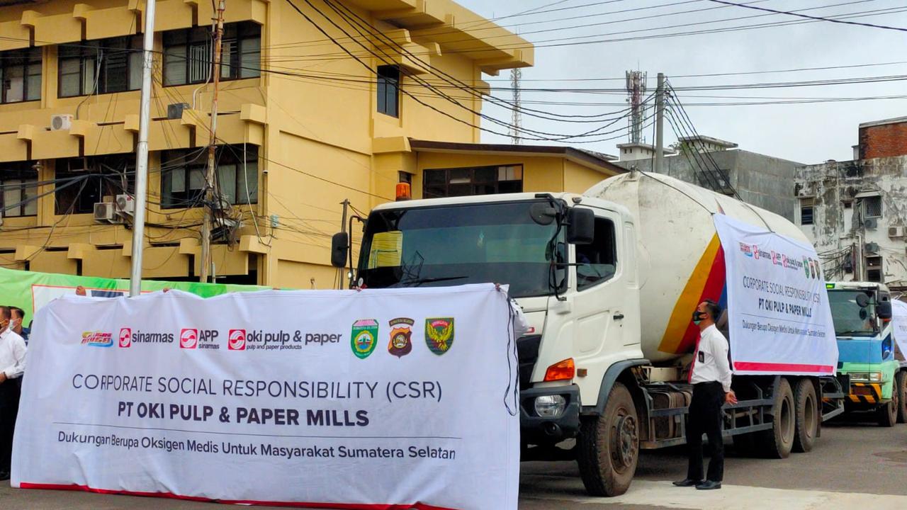 Bantu Pasien Covid-19, Sinar Mas Sumbangkan Oksigen ke Sumsel