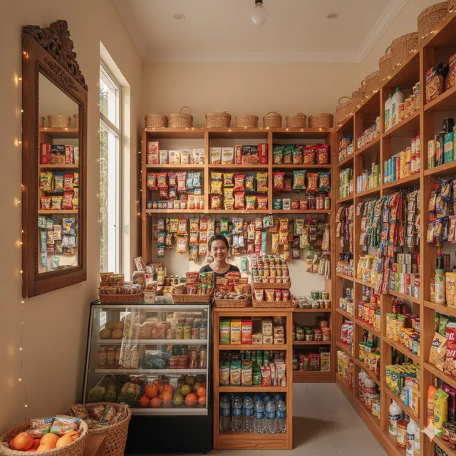 Inspirasi Warung Kelontong dengan Ruangan Terbatas